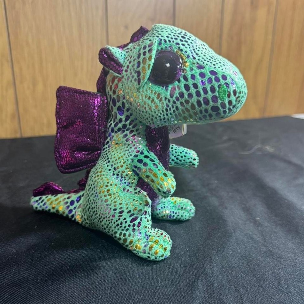 5" Ty Beanie Boo purple andβ green dragon